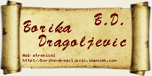 Borika Dragoljević vizit kartica
